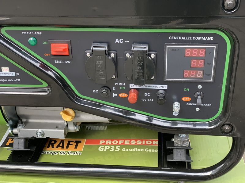 Генератор бензиновий Procraft GP35 220В 2.8/3.0 кВт 4-тактний (100% МЕДНА ОБМОТКА) 1682500299 фото